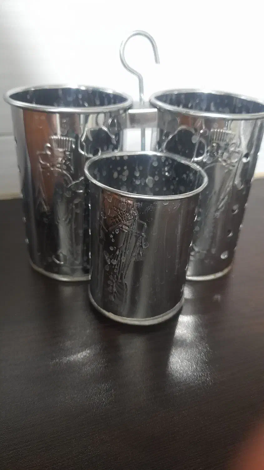 جاقاشقی استیل سه قلو|آبچکان و نظمدهنده ظروف|قم, باغ کرباسی|دیوار