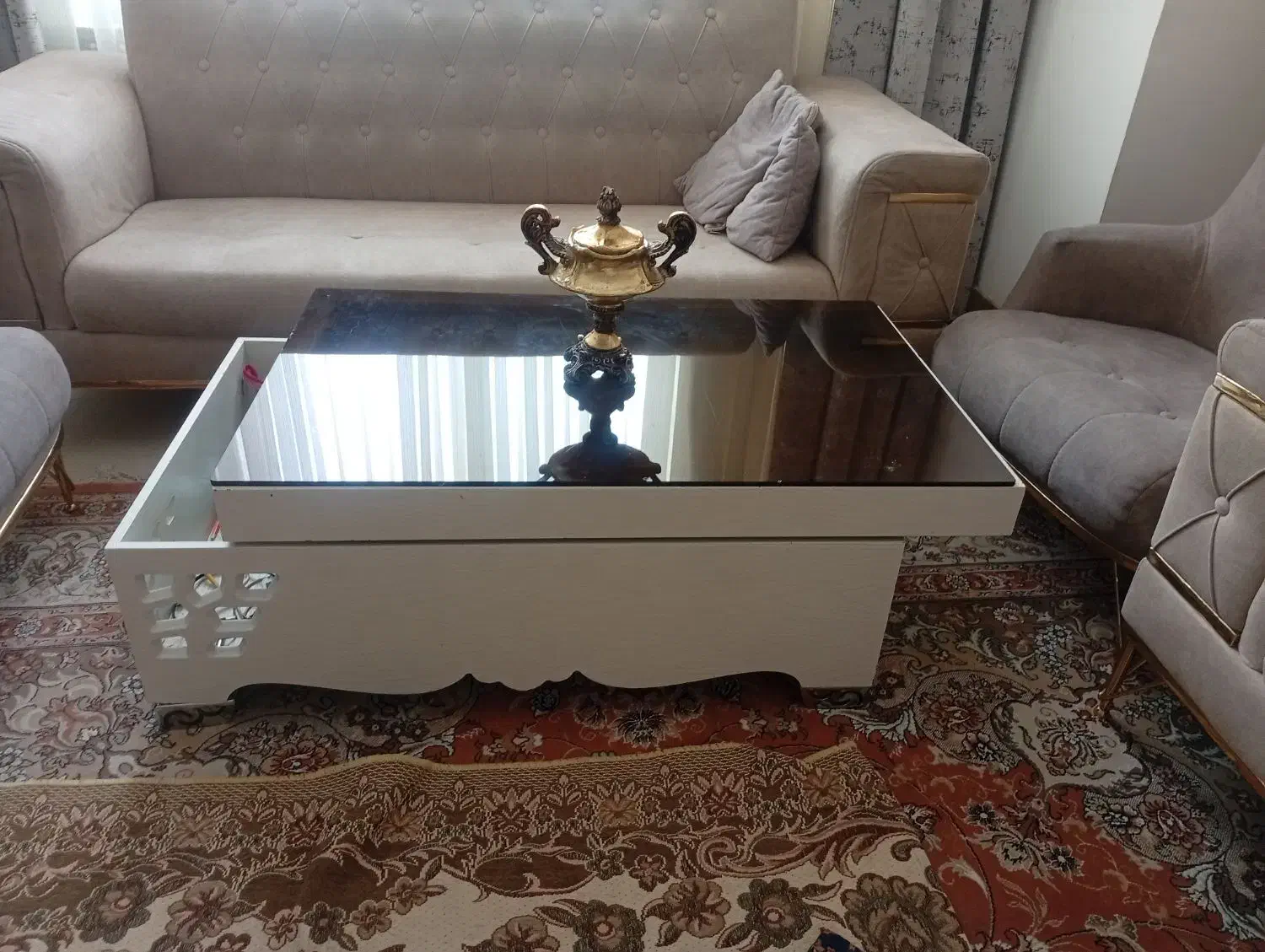 میز جلو مبلی ریلی|مبلمان خانگی و میز عسلی|محمدیه-قزوین, |دیوار