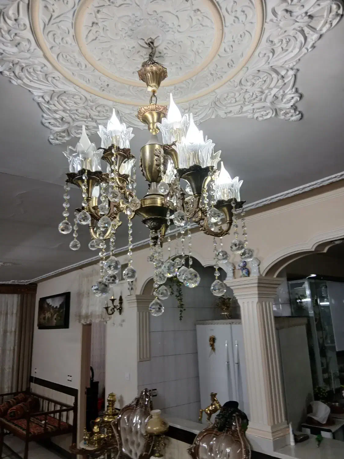 لوستر|لوستر و چراغ آویز|ملایر, |دیوار