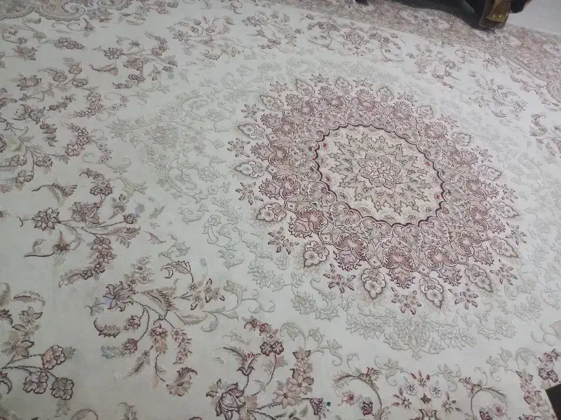 فرش کرم رنگ  دوازده متری|فرش|فاضل آباد, |دیوار