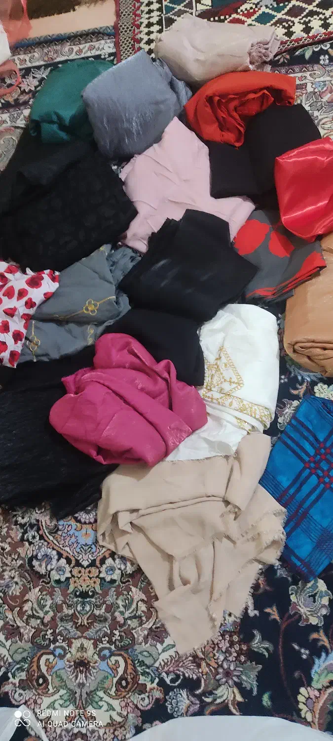 پارچه های مانتوی زیر قیمت فاکتور|لوازم خیاطی و بافتنی|ماسال, |دیوار