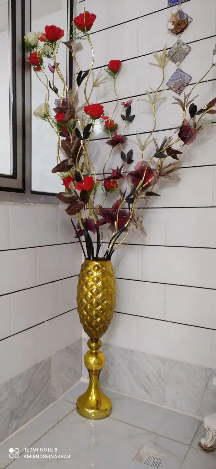 ساعت وگل گلدان|ساعت دیواری و تزئینی|سرپل ذهاب, |دیوار