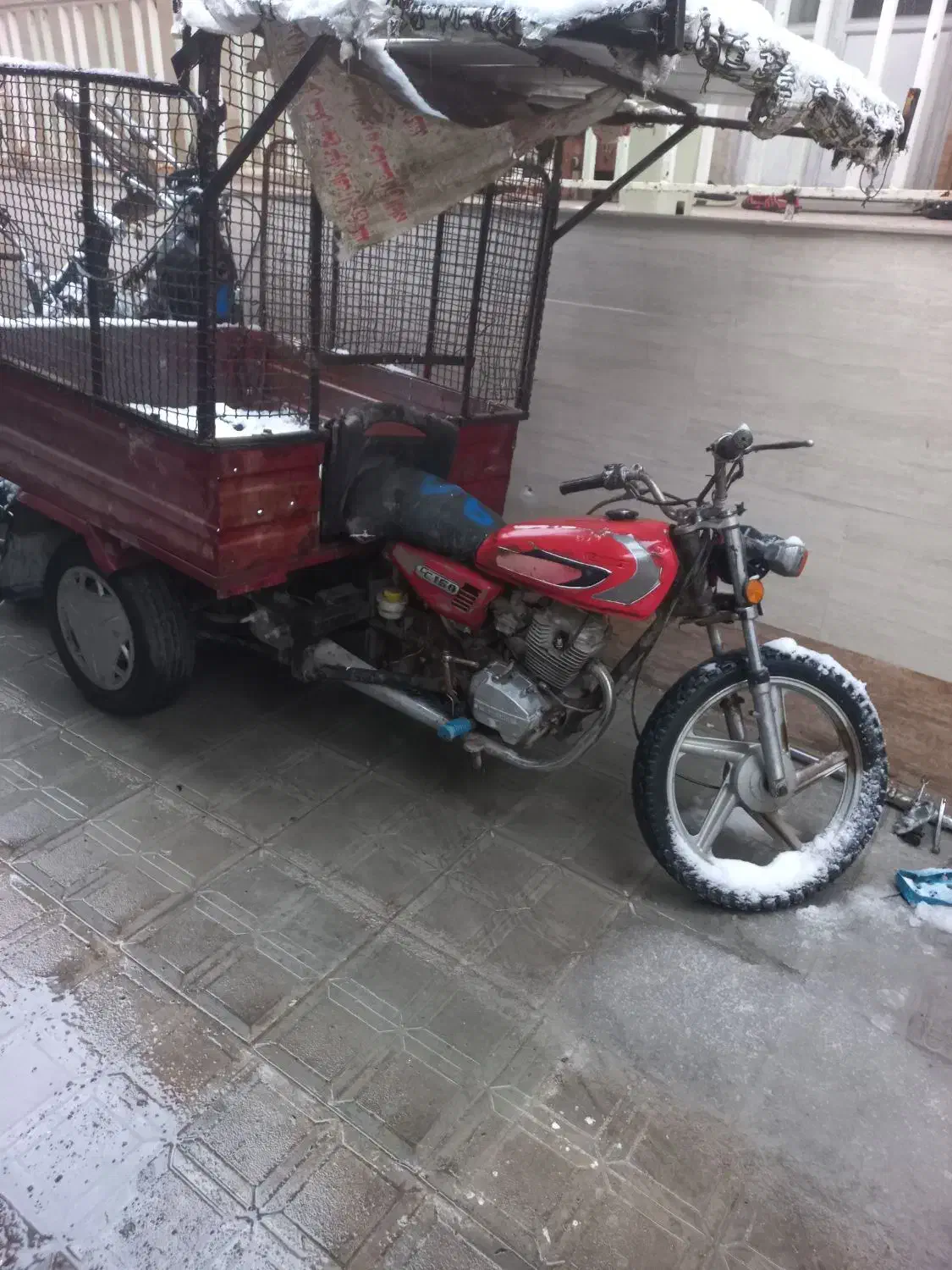 سه چرخ ۲۰۰ مزایده|موتورسیکلت|سبزوار, هویزه|دیوار