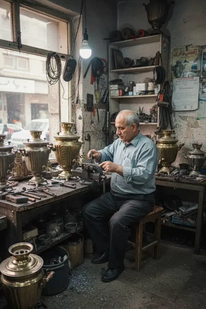 سماور زغالی|سماور، چای‌ساز، قهوه‌ساز|تهران, هلال احمر|دیوار