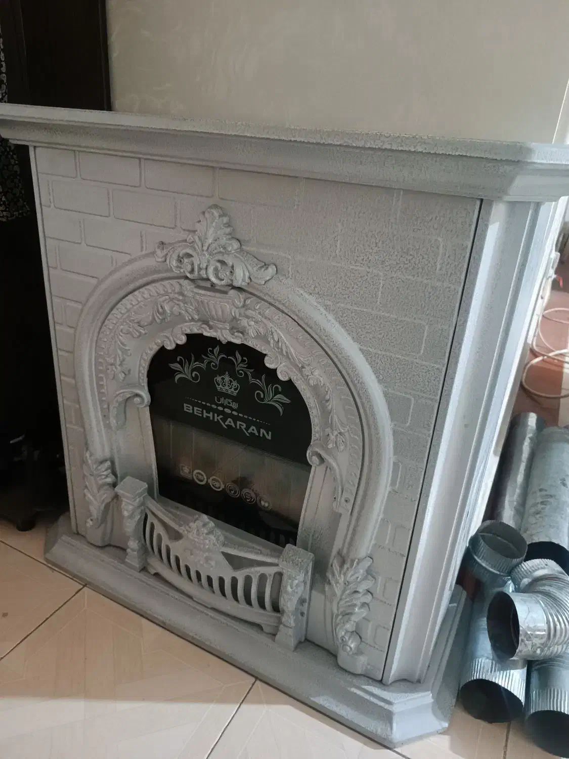 بخاری  بهکاران بزرگ|بخاری، هیتر، شومینه|اسلام‌شهر, شهرک سالور|دیوار