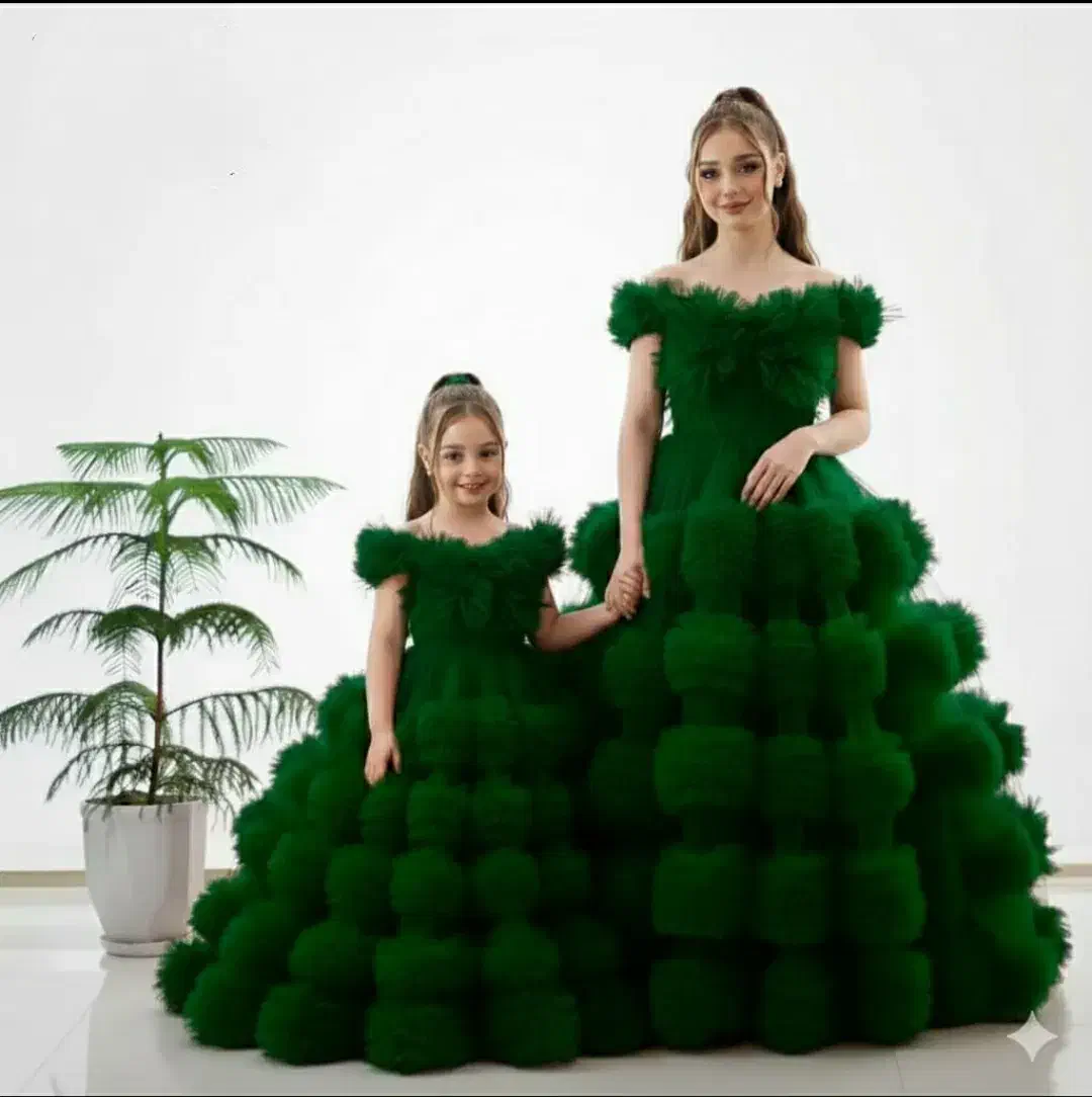 کرایه لباس مجلسی دخترانه پرنسسی (ست مادرودختری|کفش و لباس بچه|شیراز, لب آب|دیوار