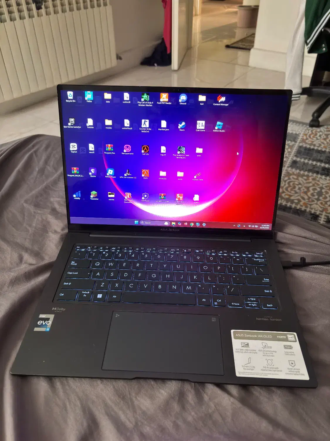 لپتاب زن بوک ایسوس q410 v|رایانه همراه|تهران, ولنجک|دیوار