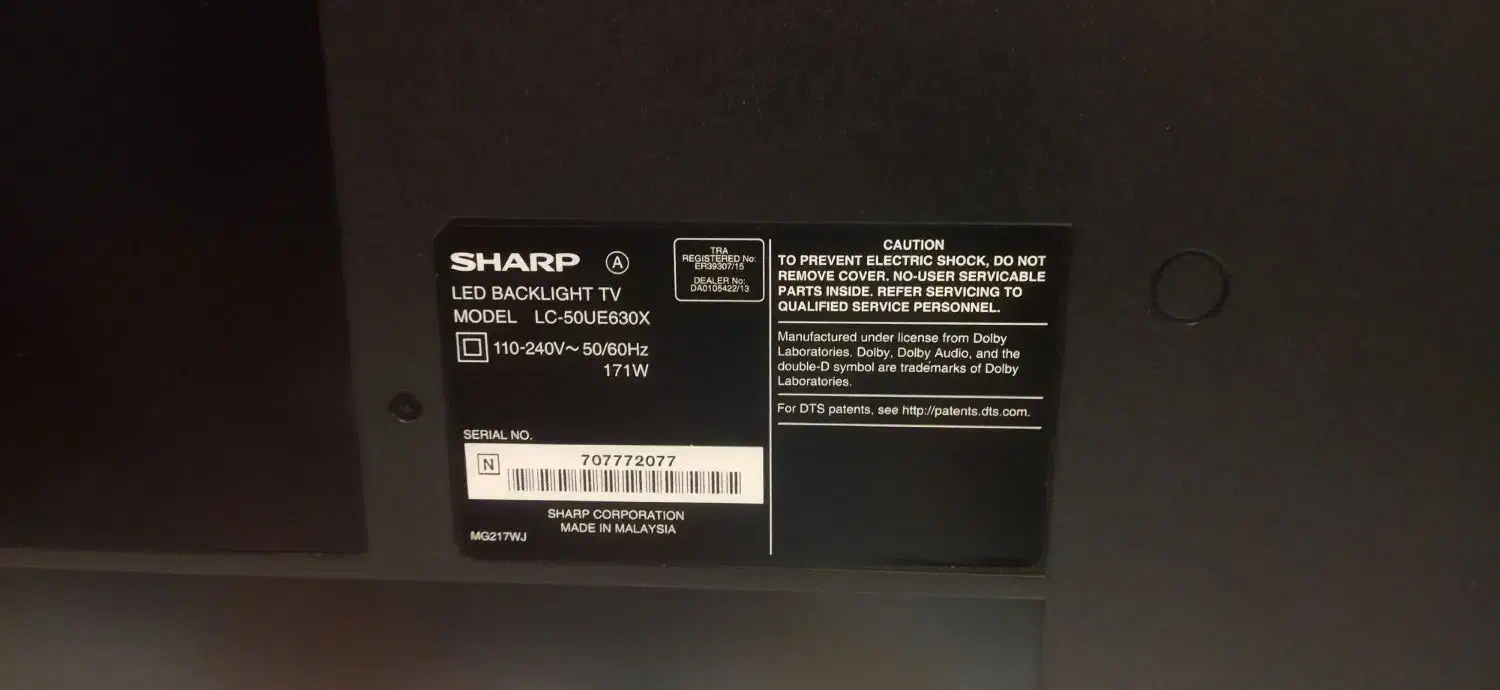 تلویزیون ۵۰ اینچ 4k شارپ|تلویزیون و پروژکتور|ملایر, |دیوار