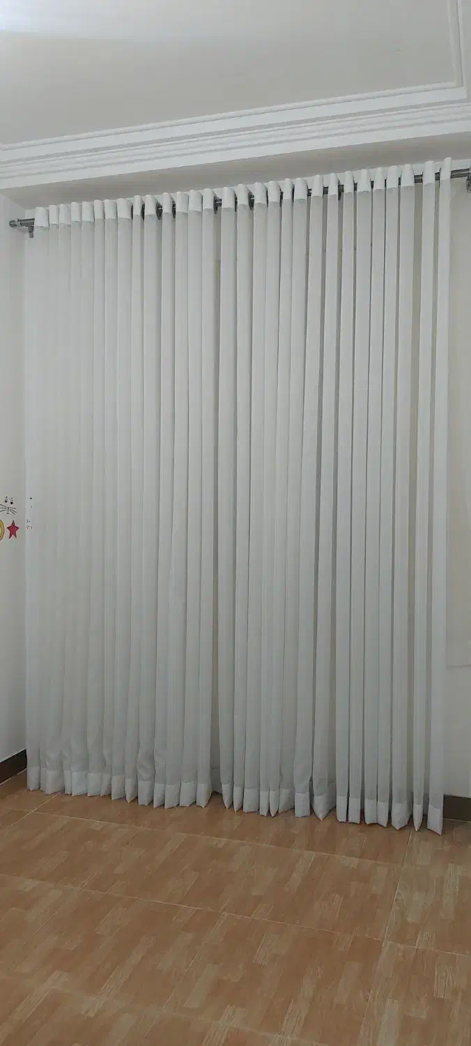 پرده حریر شاین مدل پانچ با میل پرده|پرده، رانر، رومیزی|رشت, دیانتی|دیوار