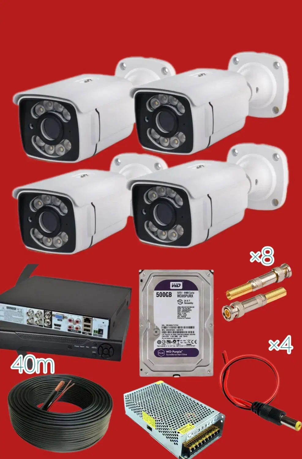 دوربین مداربسته سری هوشمند بادستگاه۸|دوربین مداربسته|فسا, |دیوار