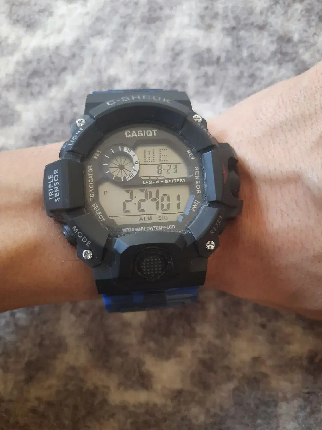 ساعت زیبا مردانه آبی دیجیتال|ساعت|خوی, |دیوار