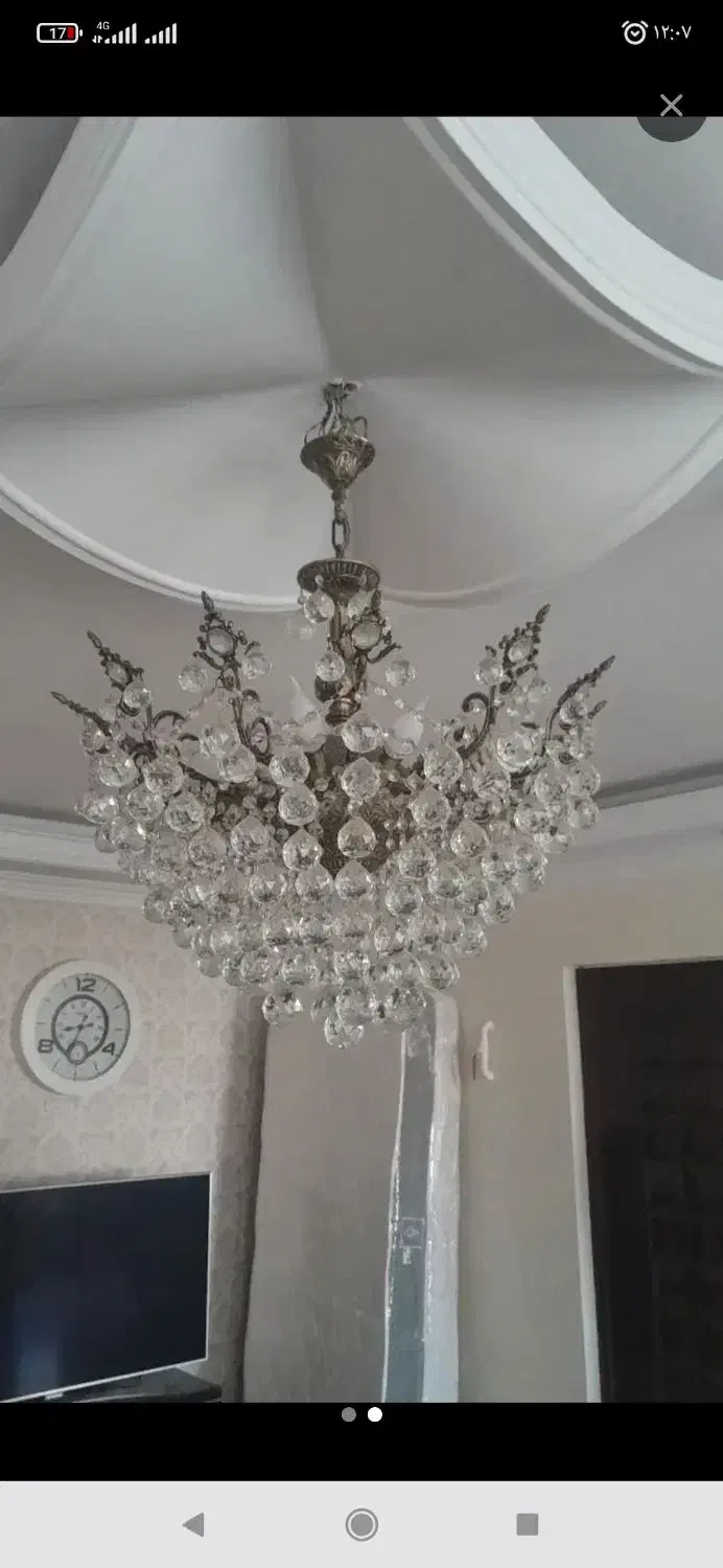 لوستر ۸ شاخه|لوستر و چراغ آویز|شهریار, شهریار|دیوار