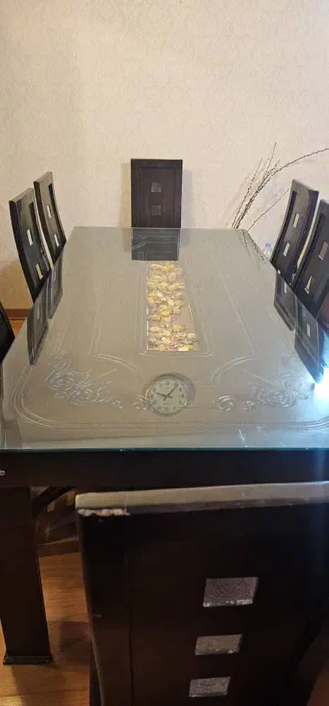 میز نهارخوری ۸ نفره چوبی اعلا|میز و صندلی غذاخوری|شیراز, کوهسار|دیوار