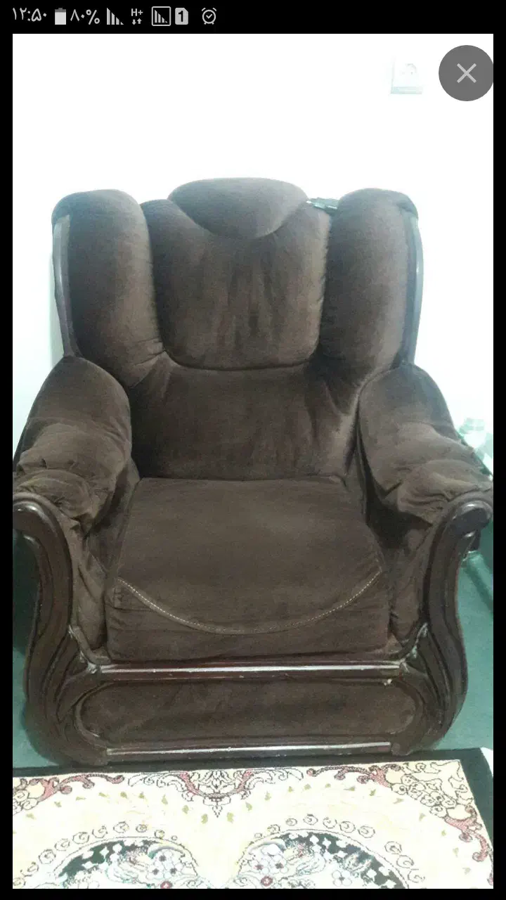 مبلمان7نفره به همراه میزوسط3عسلی|مبلمان خانگی و میز عسلی|کردکوی, |دیوار