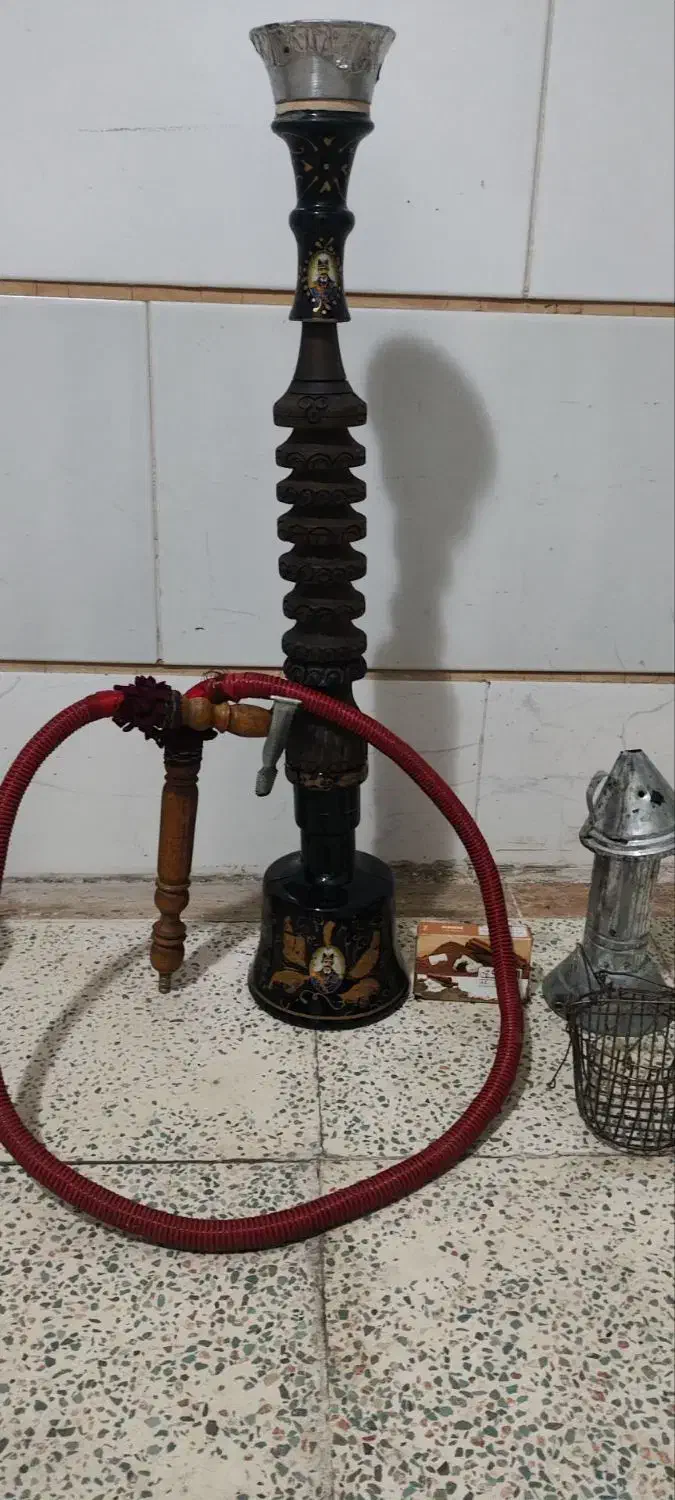 قلیان طراح ناصرالدین شاه|صنایع دستی و سایر لوازم تزئینی|قزوین, |دیوار