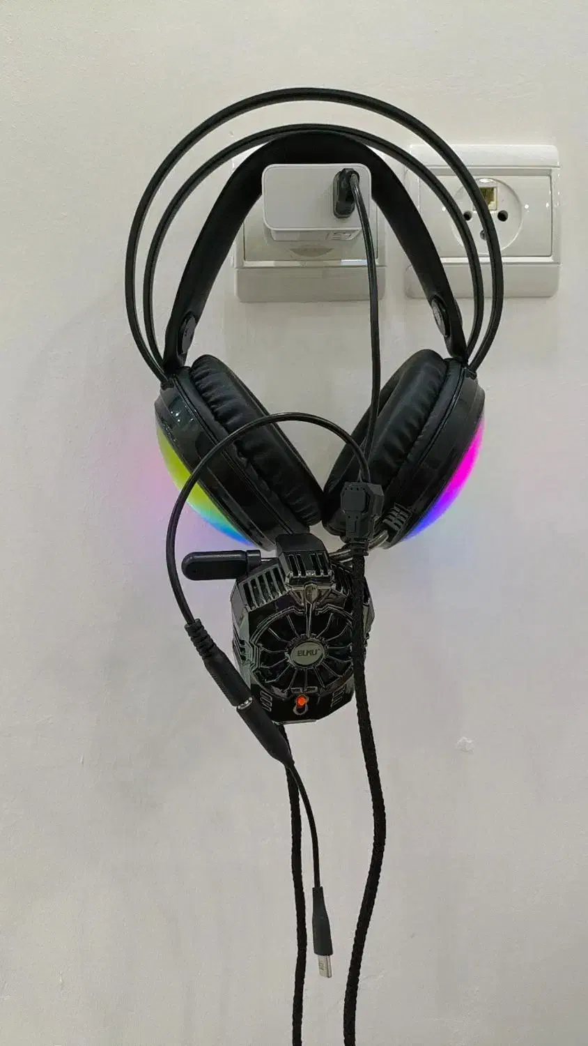 هدفون گیمینک.چراغ دار.|کنسول، بازی ویدئویی و آنلاین|گمیشان, |دیوار