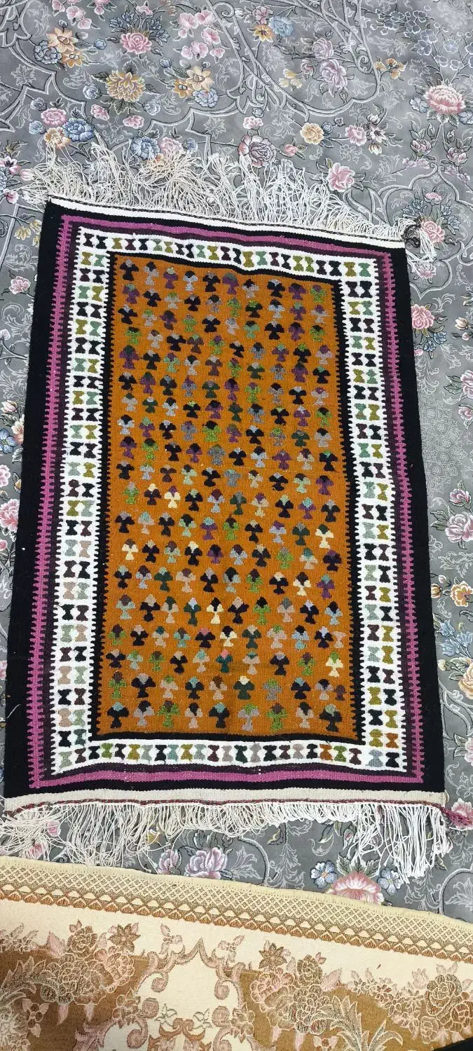 گلیم دستباف|گلیم، جاجیم، گبه|کرمانشاه, |دیوار