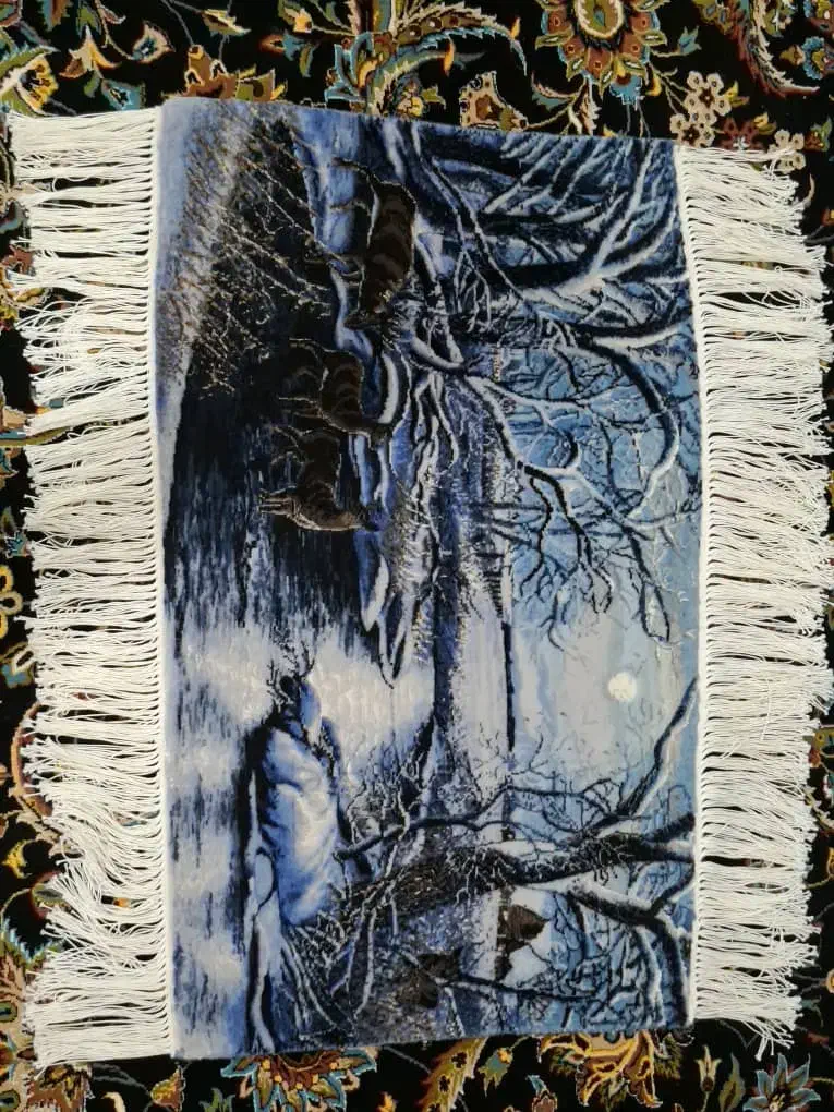 تابلو‌فرش دستبافت|تابلو فرش|رشت, فخب|دیوار