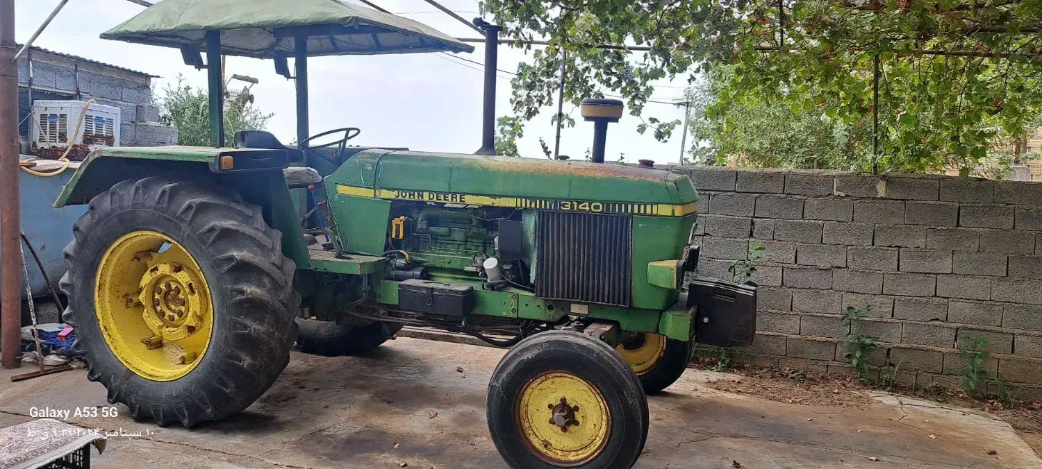 تراکتور شش سیلندر جاندیر۳۱۴۰با ادوات کشاورزی مدل۶۴|خودرو سنگین|پارسآباد, |دیوار