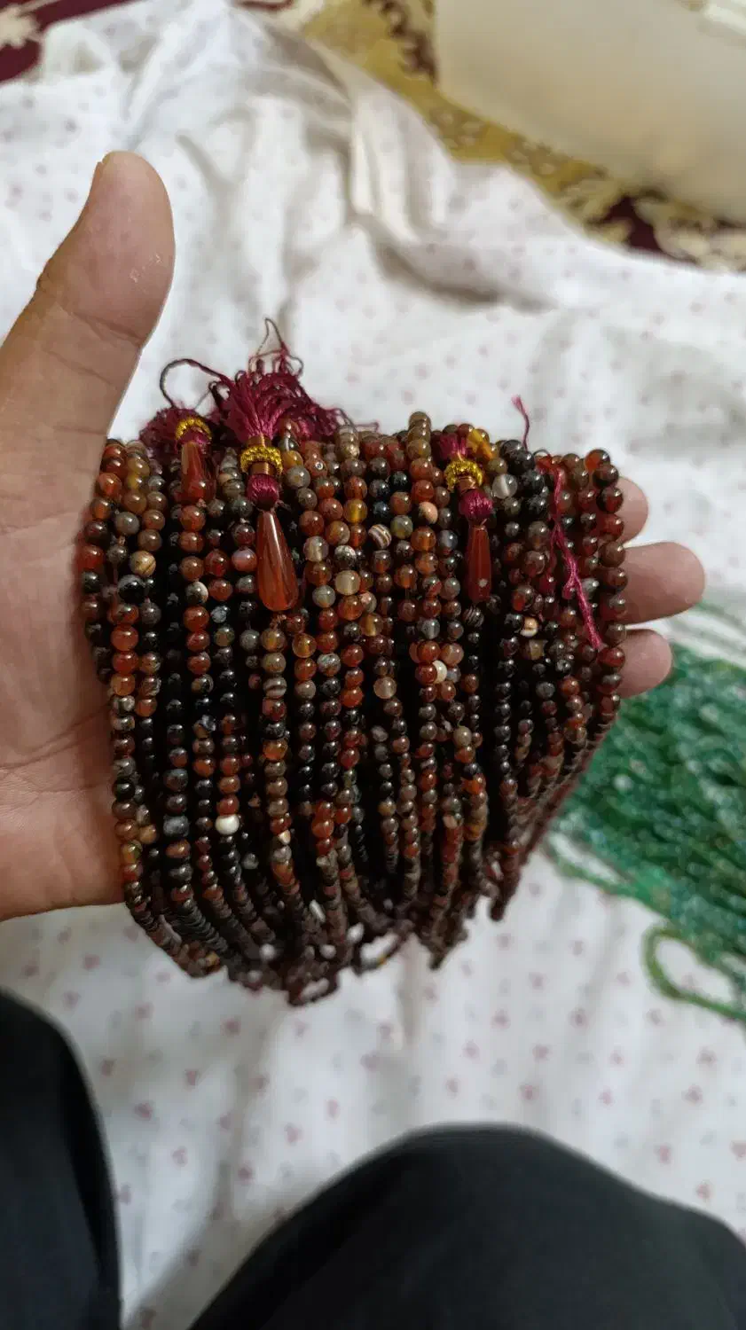 تسبیح عقیق طبیعی|جواهرات|قم, لبچال|دیوار