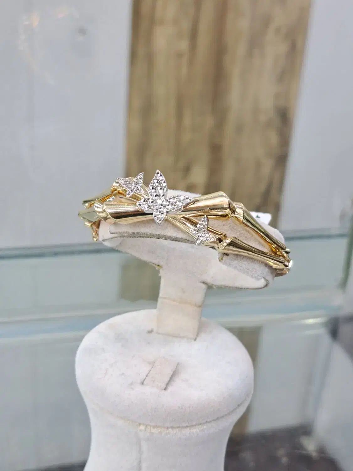 دستبند النگو یی پروانه کد 2|جواهرات|قم, نیروگاه|دیوار