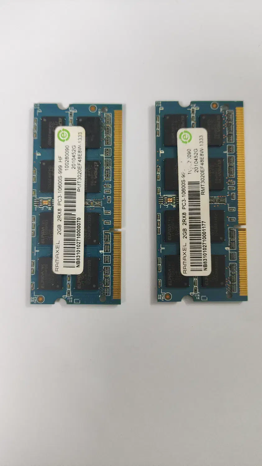 2 عدد رم لپ‌تاپ DDR3 برند RAMAXEL - مجموعاً ۴ گیگ|قطعات و لوازم جانبی رایانه|کاشان, آیت الله سعیدی|دیوار