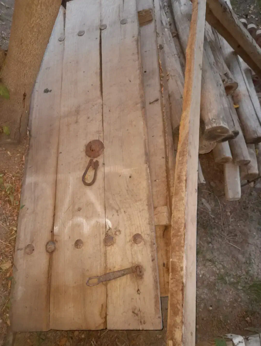 درب چوبی قدیمی عطیقه|کلکسیون اشیاء عتیقه|لنجان, |دیوار