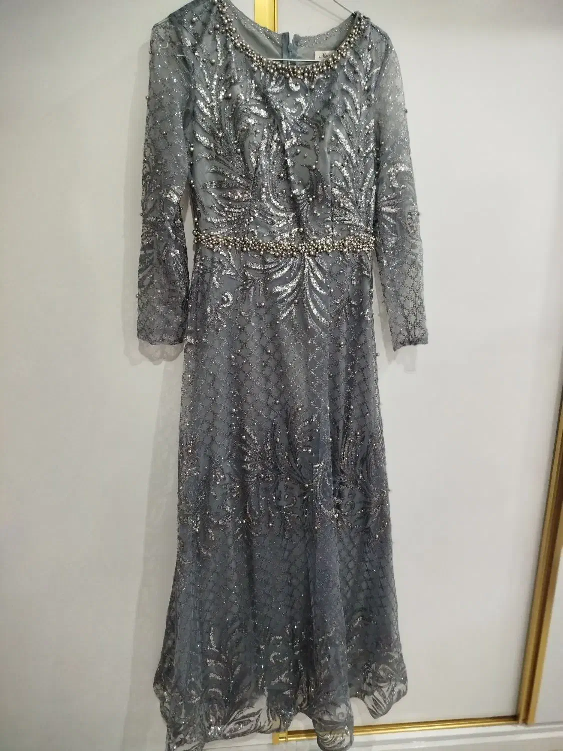 ۳ عدد پیراهن بلند کار شده مخصوص عروسی و مهمونی|لباس|تاکستان, |دیوار