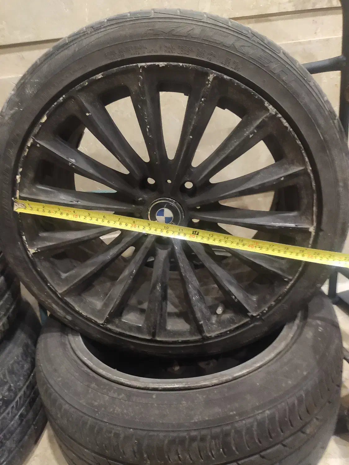پنج عدد رینگ  و لاستیک BMW کامل فروشی|قطعات یدکی و لوازم جانبی|بابلسر, |دیوار