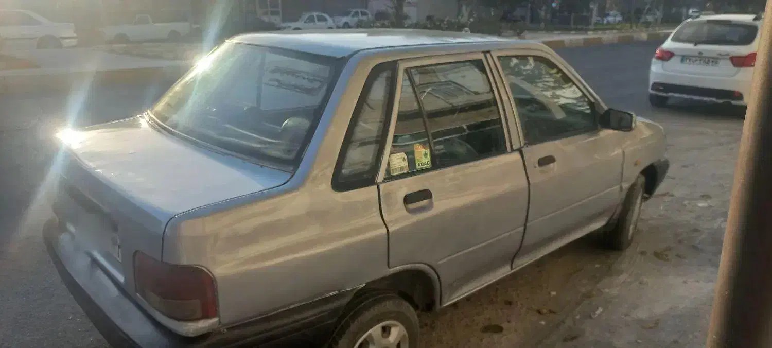 پراید نقره ای دیروز خودم همه شورنگ زدم بخاطرزیبایی|خودرو سواری و وانت|چناران, |دیوار