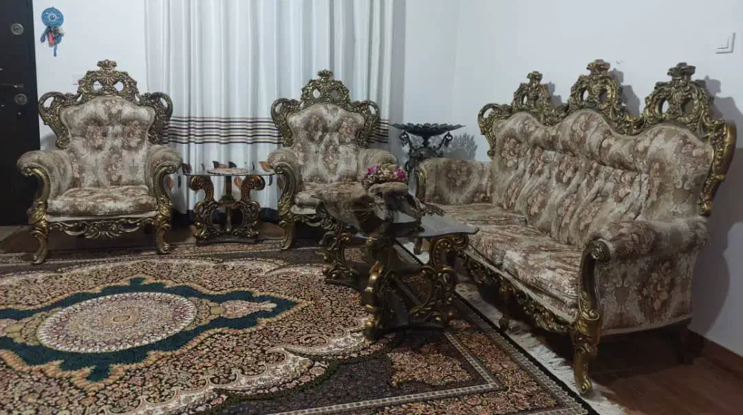 مبلمان استیل ۹ نفره|مبلمان خانگی و میز عسلی|چالوس, |دیوار