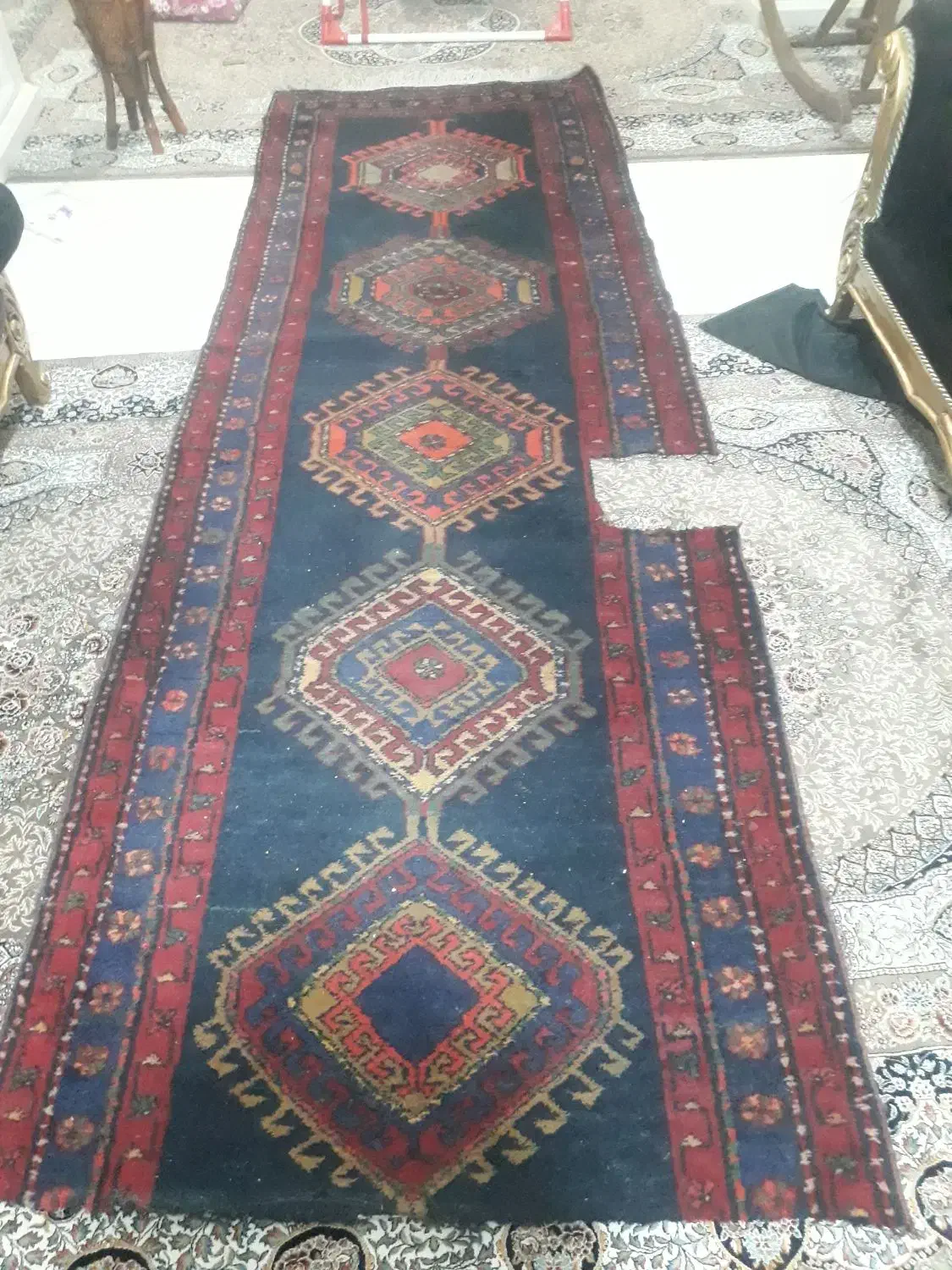 قالیچه دست بافت دست دو|گلیم، جاجیم، گبه|بهارستان, |دیوار