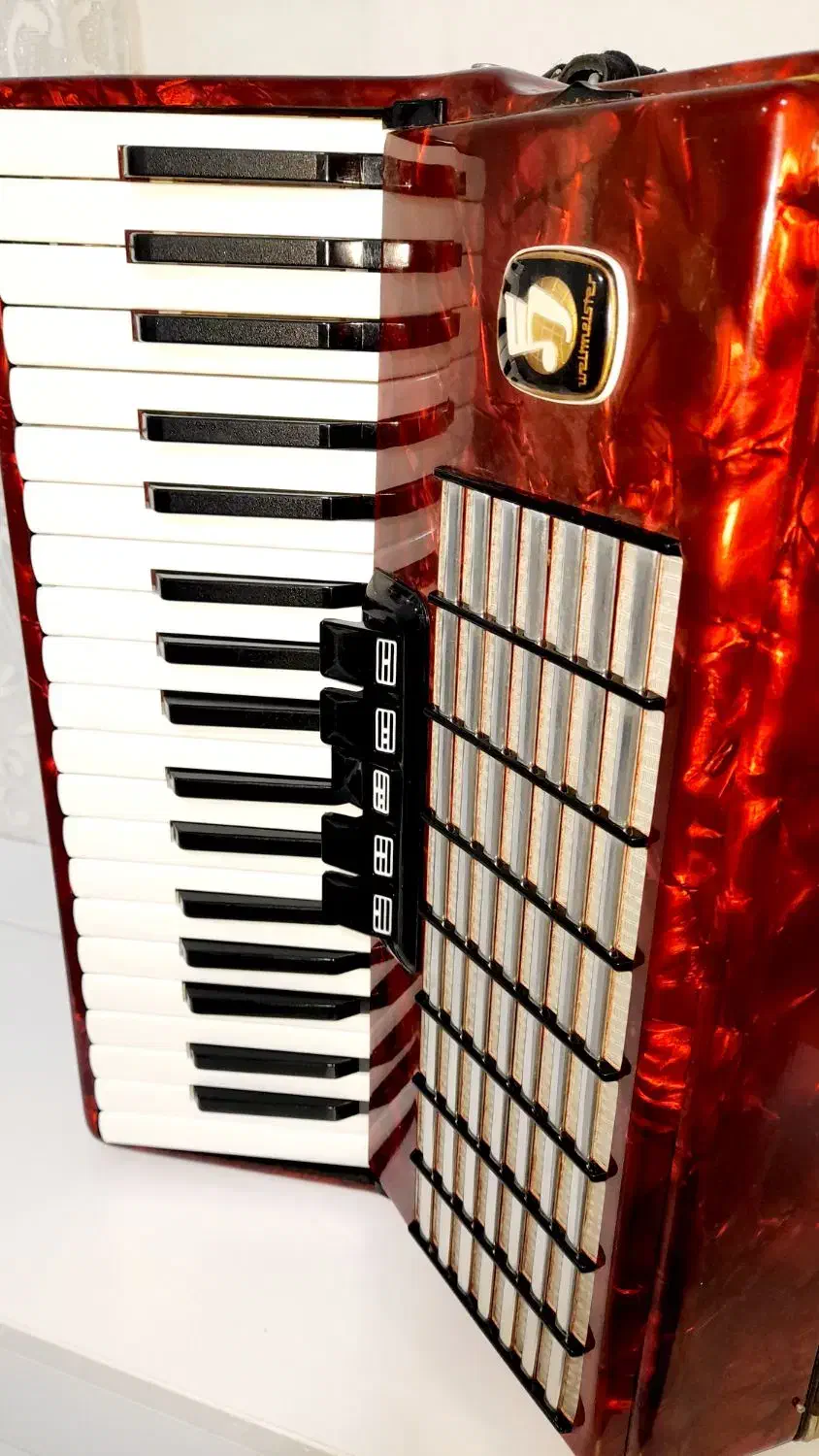 آکاردئون والت مستر آلمانی ۹۶ باس|پیانو، کیبورد، آکاردئون|مینودشت, |دیوار