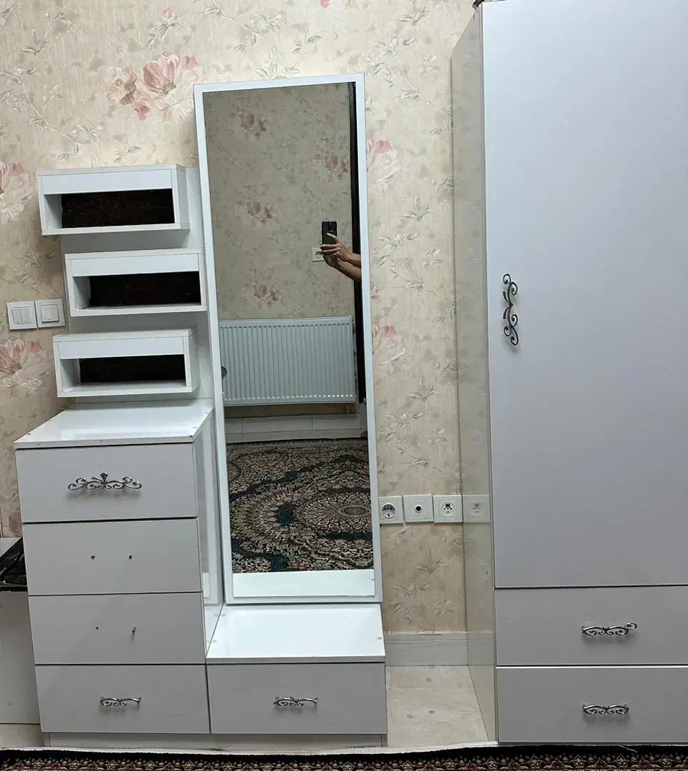 سرویس خواب|تخت و سرویس خواب|شال, |دیوار