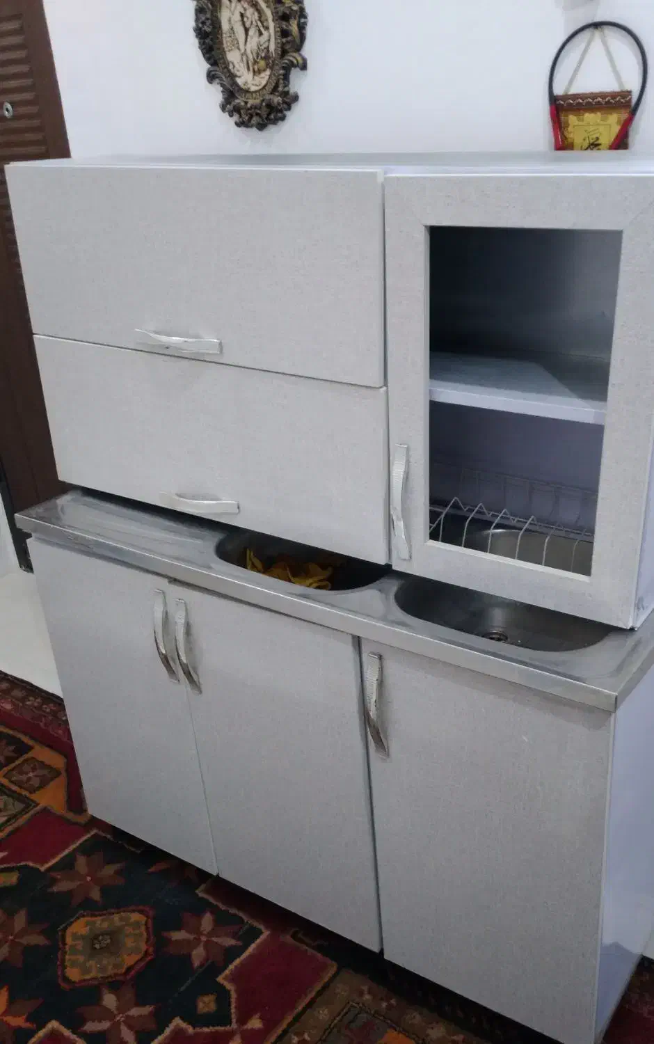 کابینت ابچکان|آب‌چکان و نظم‌دهنده ظروف|رباط‌کریم, رباط‌کریم|دیوار