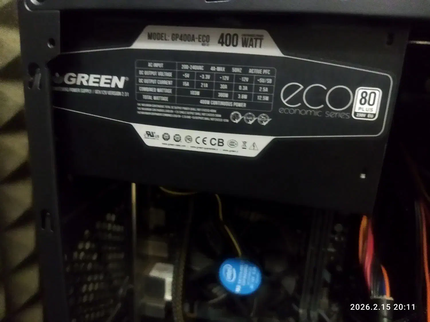 پاور ۴۰۰ وات|قطعات و لوازم جانبی رایانه|زارچ, |دیوار