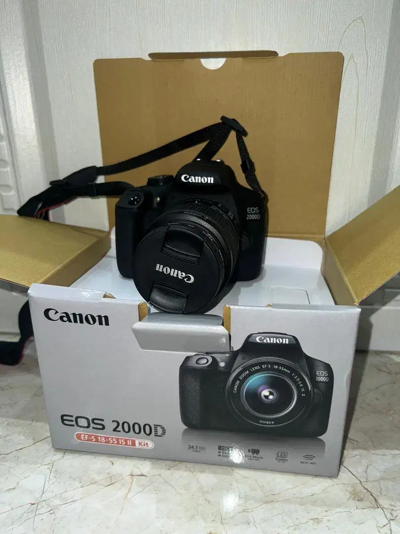 دوربین ef-s 18-55 is ii    canon eos 2000D|دوربین عکاسی و فیلم‌برداری|کرج, عظیمیه|دیوار