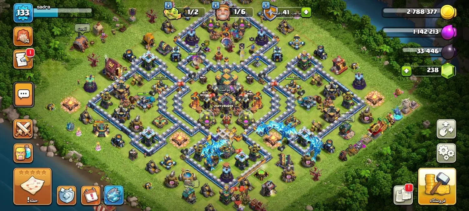 اکانت کلش اف کلنز تاون ۱۴ نیمه مکس|کنسول، بازی ویدئویی و آنلاین|زنجان, |دیوار