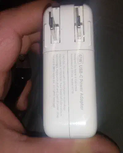 آدابتور ۶۱ وات 61W اپل اورجینال بهمراه کابل|لوازم جانبی موبایل و تبلت|رشت, باهنر|دیوار