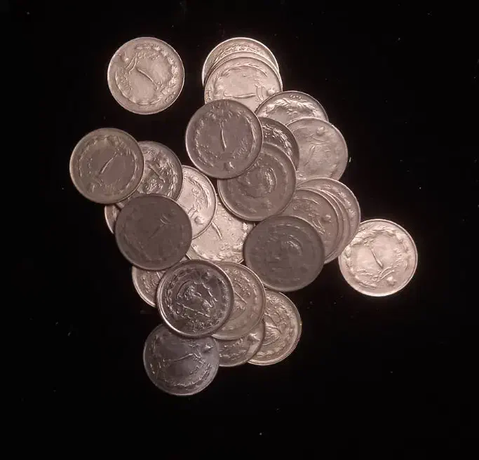 ۲۷ عدد سکه ۱ ریالی پهلوی|کلکسیون سکه، تمبر، اسکناس|لنجان, |دیوار