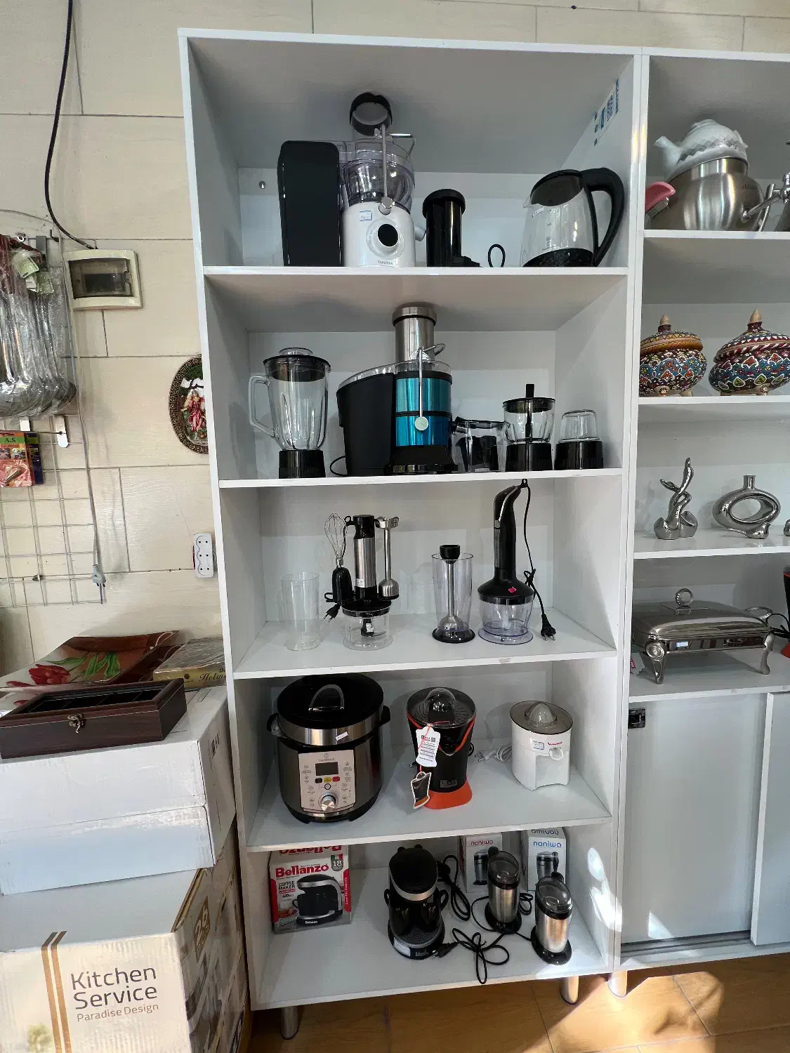 قفسه و ویترین ام دی اف|بوفه، ویترین، کنسول|الوند, |دیوار