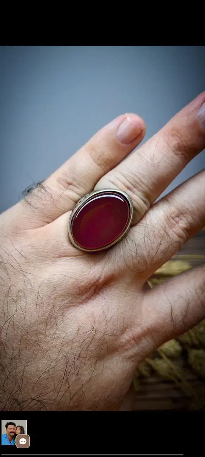 انگشتر عقیق سرخ ناب|بدلیجات|زاهدان, |دیوار