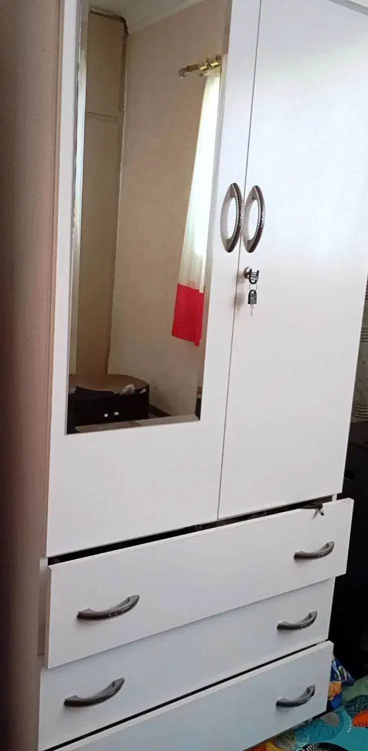 کمد لباس با آینه قدی|جاکفشی، کمد، دراور|فریدونکنار, |دیوار