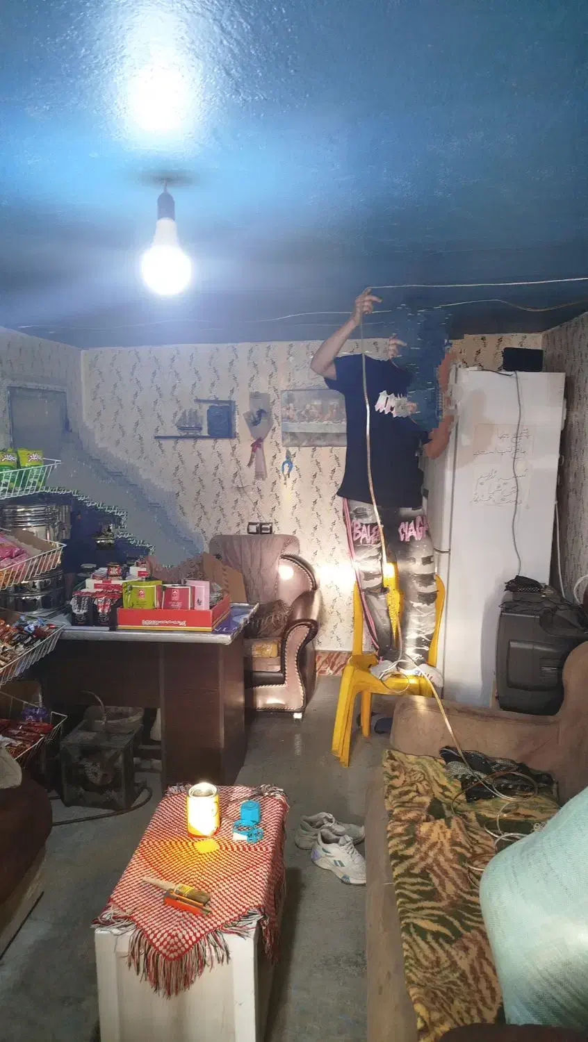 سقف ابری شلنگ نوری زیبایی|لامپ و چراغ|کرمانشاه, |دیوار