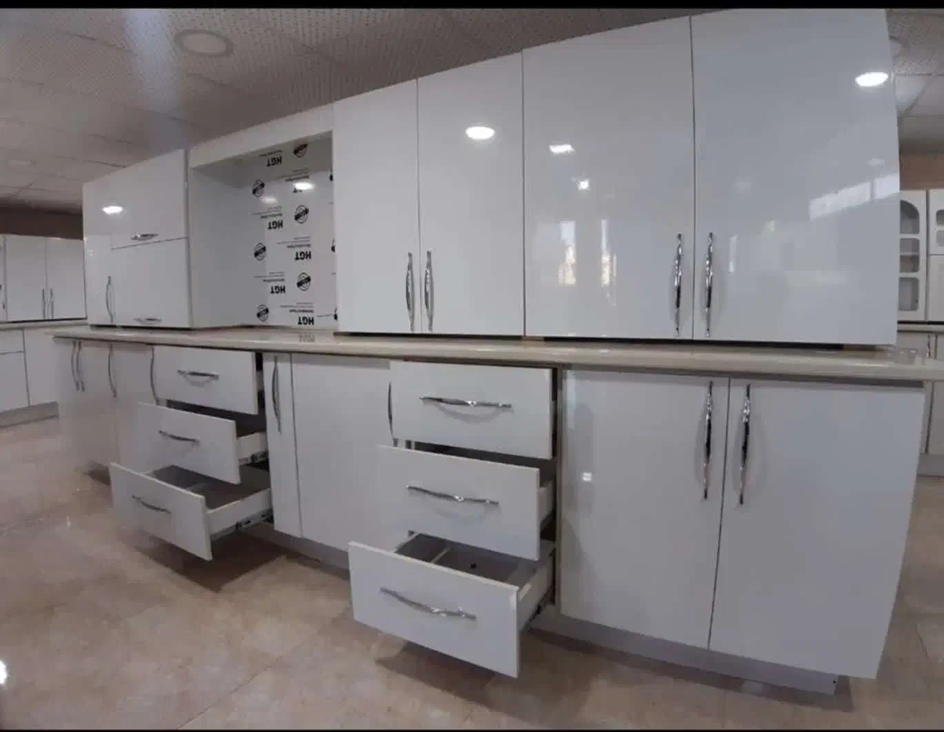 جذابیت کابینت های MDF/با طرح سفید مشکی/698|مصالح و تجهیزات ساختمان|اردبیل, |دیوار