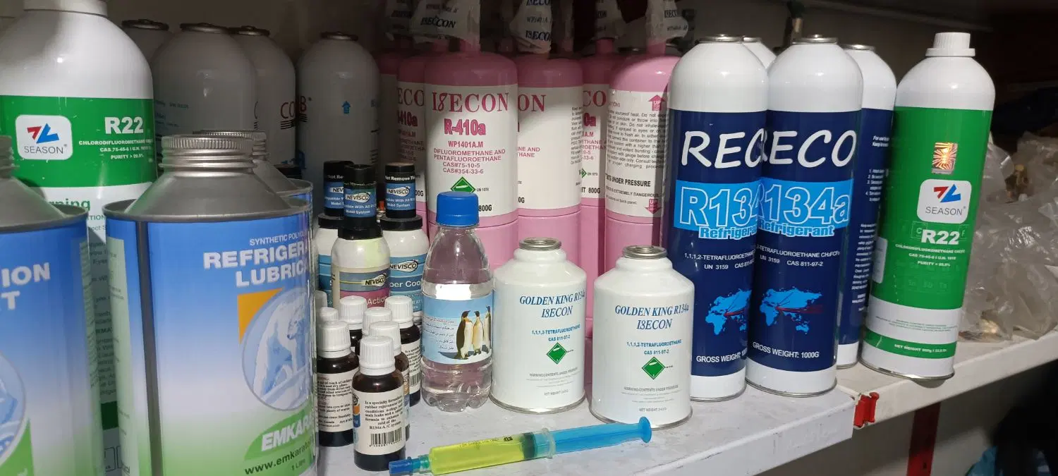 مکمل گاز یک کیلویی r134 r22 r410 r407 r404 r407|کولر گازی و فنکوئل|تهران, کارخانه سیمان|دیوار