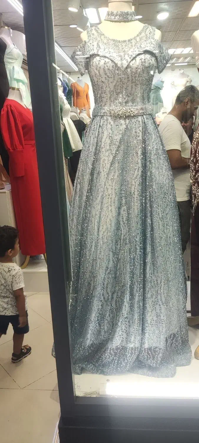 لباس مجلسی اعیونی آبی پاستیلی|لباس|اهواز, کوروش|دیوار