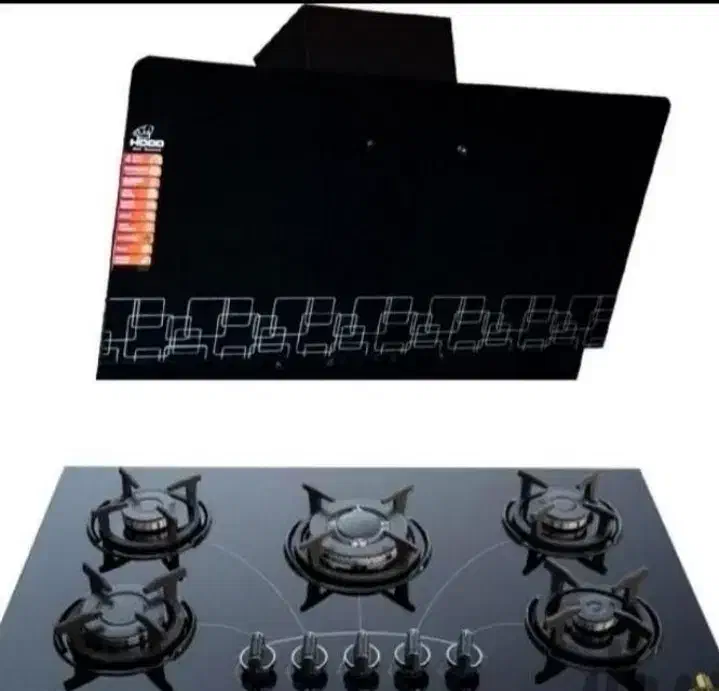 پک کامل هود و اجاق گاز شیشه‌ای/ پنج شعله/ هود لمسی|اجاق گاز و لوازم برقی پخت‌وپز|زاهدان, |دیوار