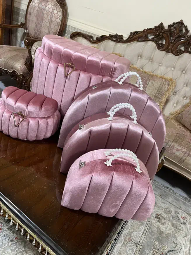 ست چمدان مخملی سه تایی|کیف، کفش، کمربند|اهواز, کیانشهر|دیوار