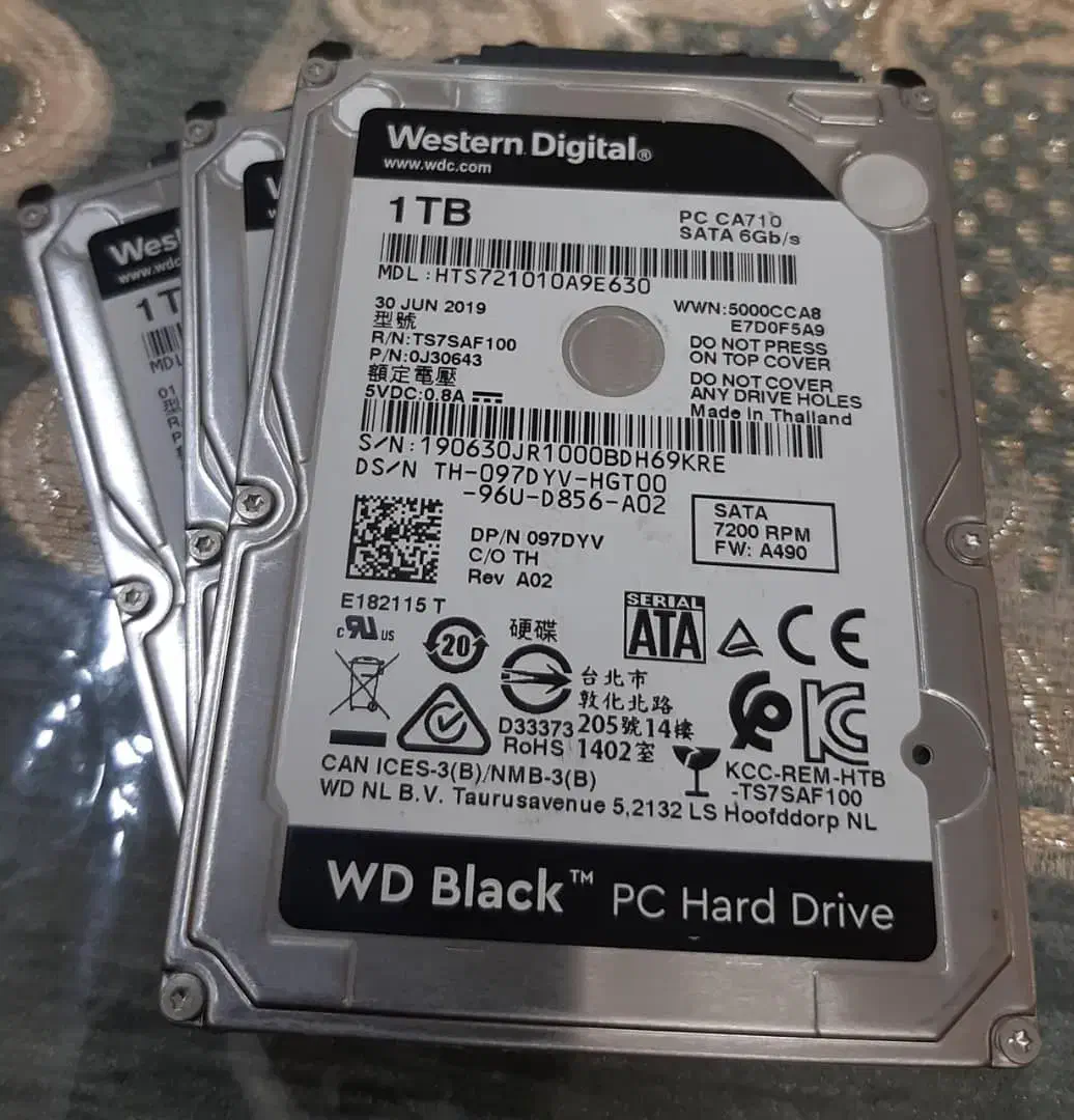هارد دیسک 1 ترابایتی Western Digital (WD Black)|قطعات و لوازم جانبی رایانه|اهواز, کیان اباد|دیوار